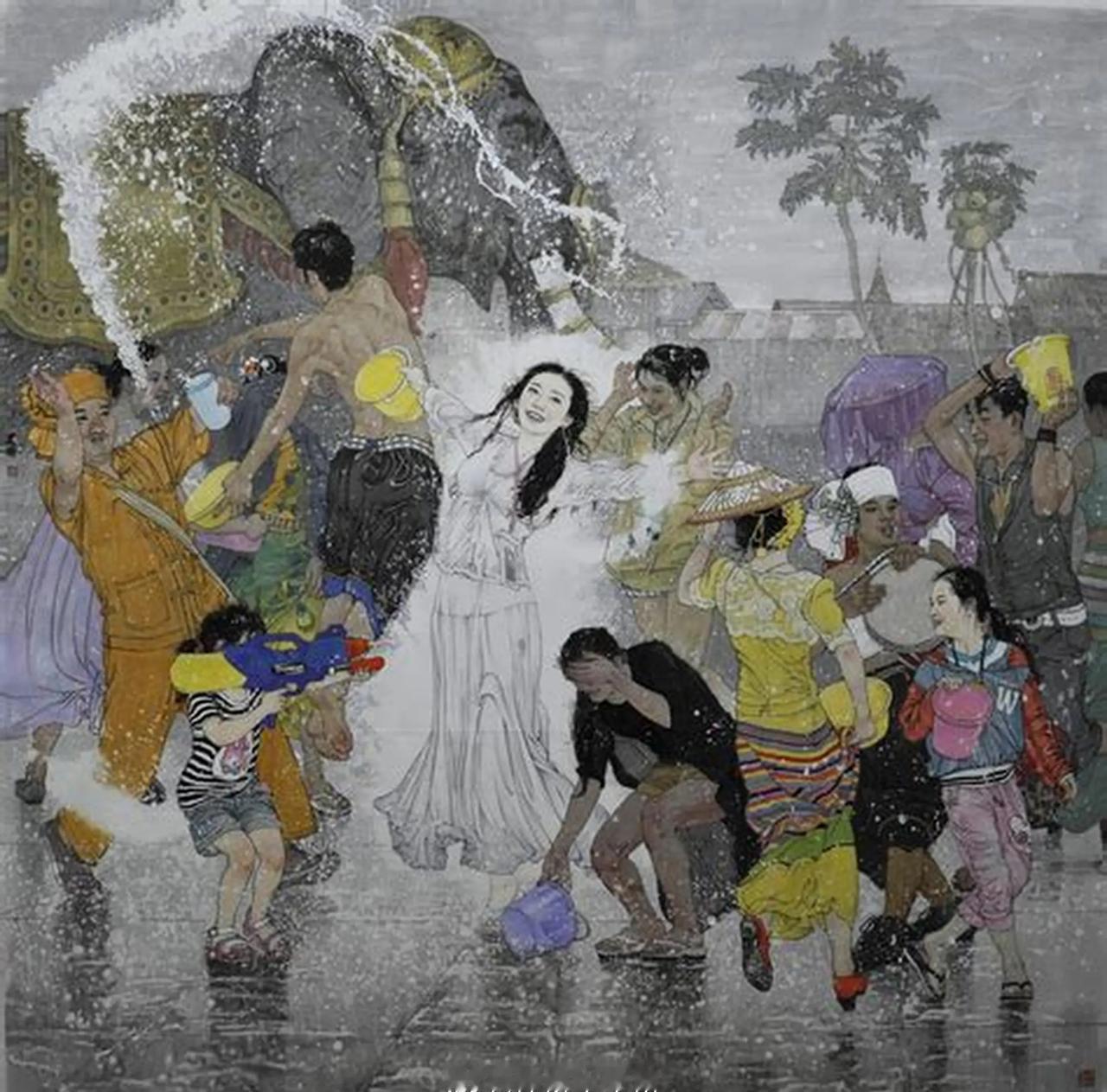 每年泼水节总是会出现这种行为，喜欢玩闹的人会觉得别人玩不起，而正常生活无疑参与的