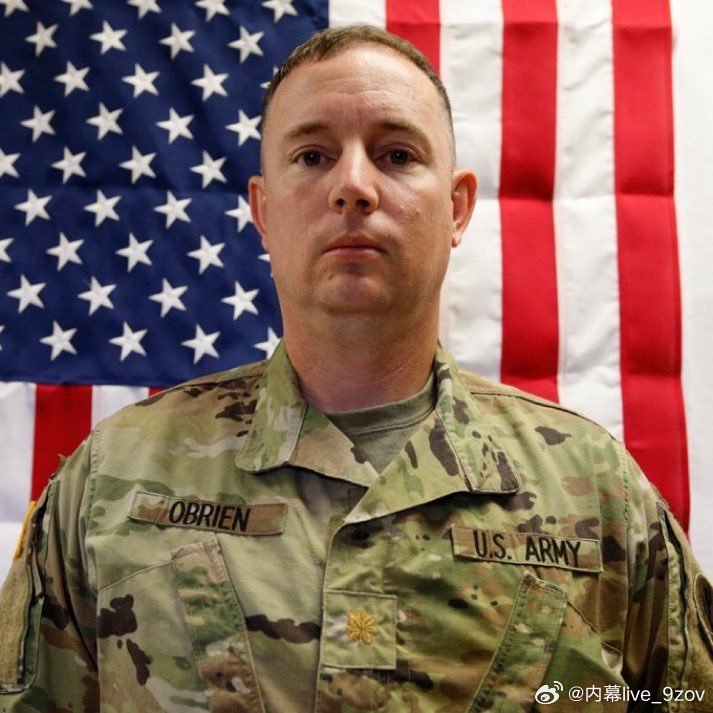 美国军方公布在科威特阵亡的另外两名美军士兵照片- 杰弗里·R·奥布莱恩少校，45