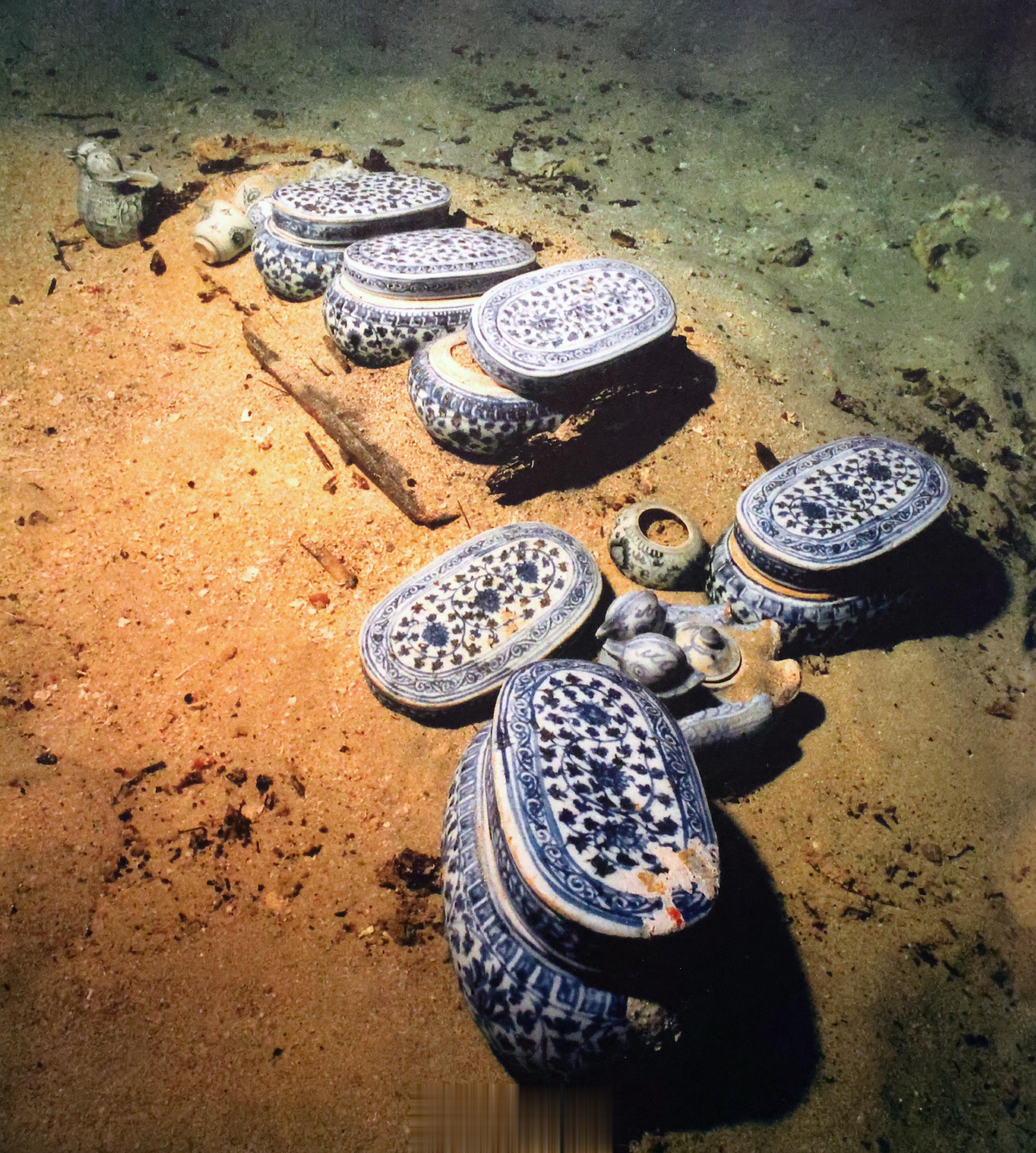 P1 菲律宾利纳浅滩号沉船水下文物场景(Lena Shoal,明弘治，1488一