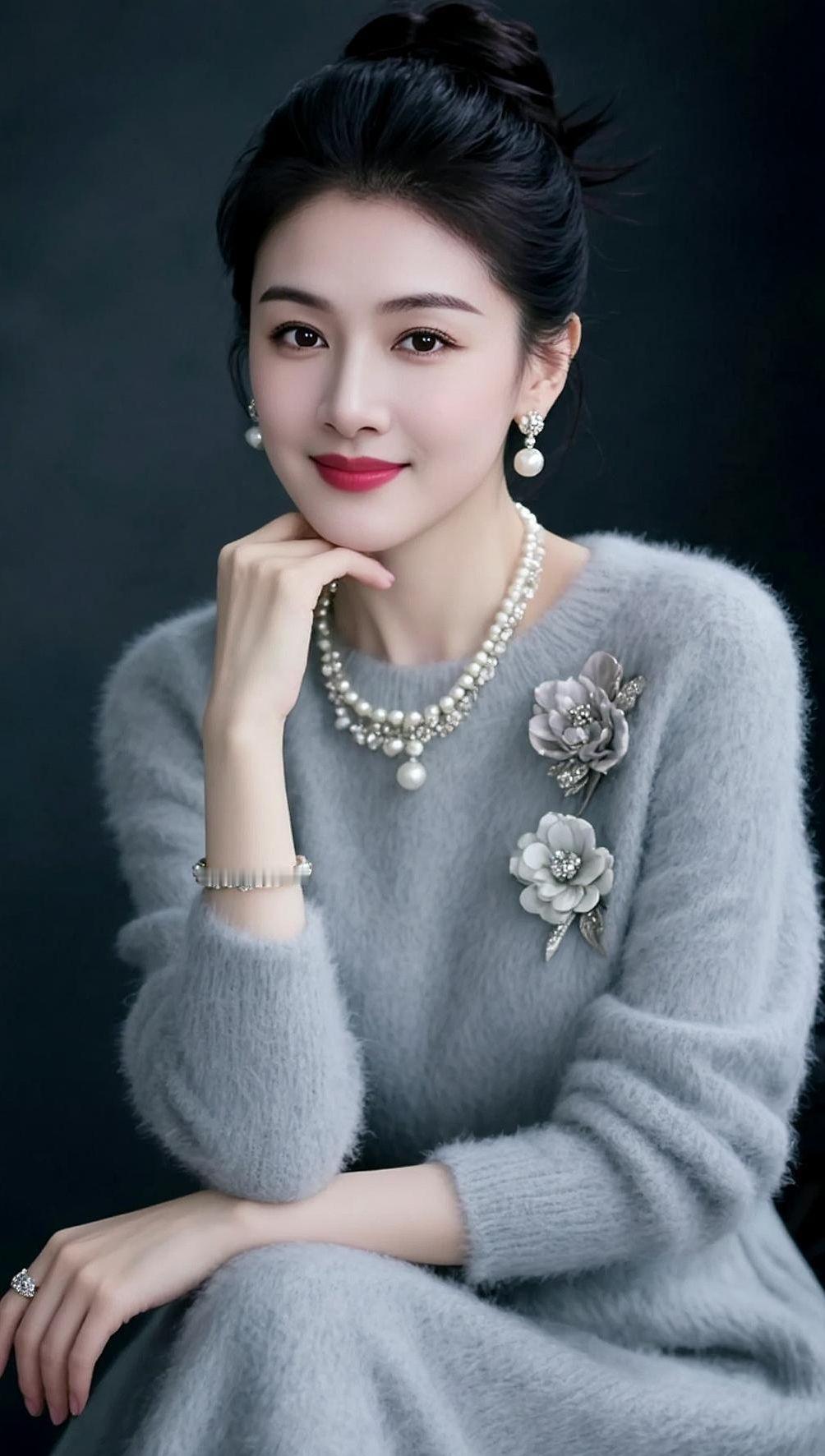 抖音ai创作 优雅永不过时 气质女神 高级感穿搭 氛围感写真