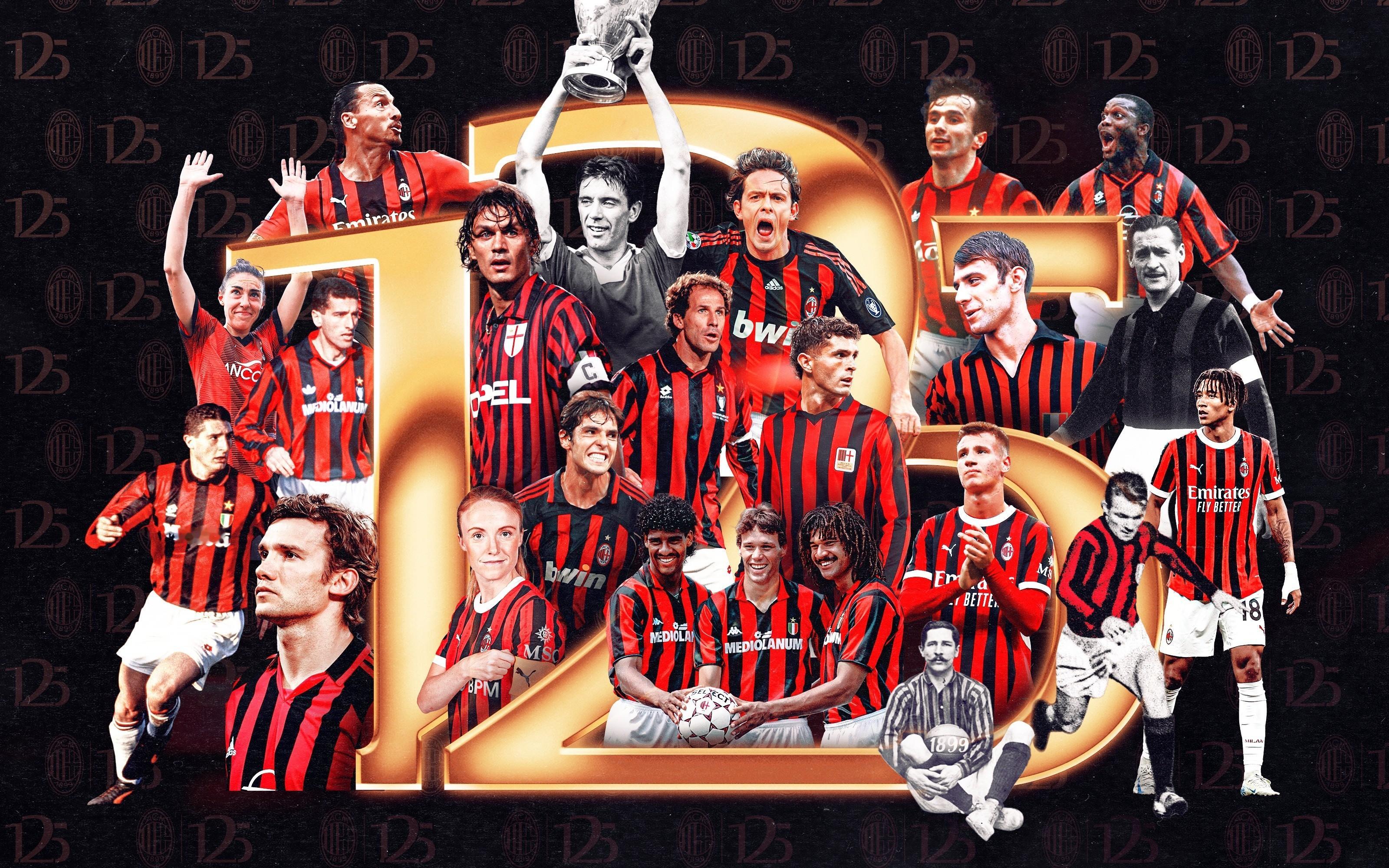 【米兰发布125周年纪念海报】📆2024年12月16日是🔴⚫️米兰俱乐部成立