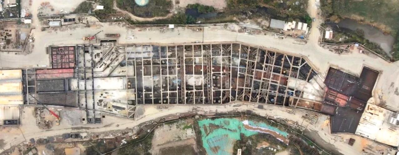 【横沥岛尖地下空间建设新进展】近日横沥岛尖地下环路子项目西延段工程主体结构全线封