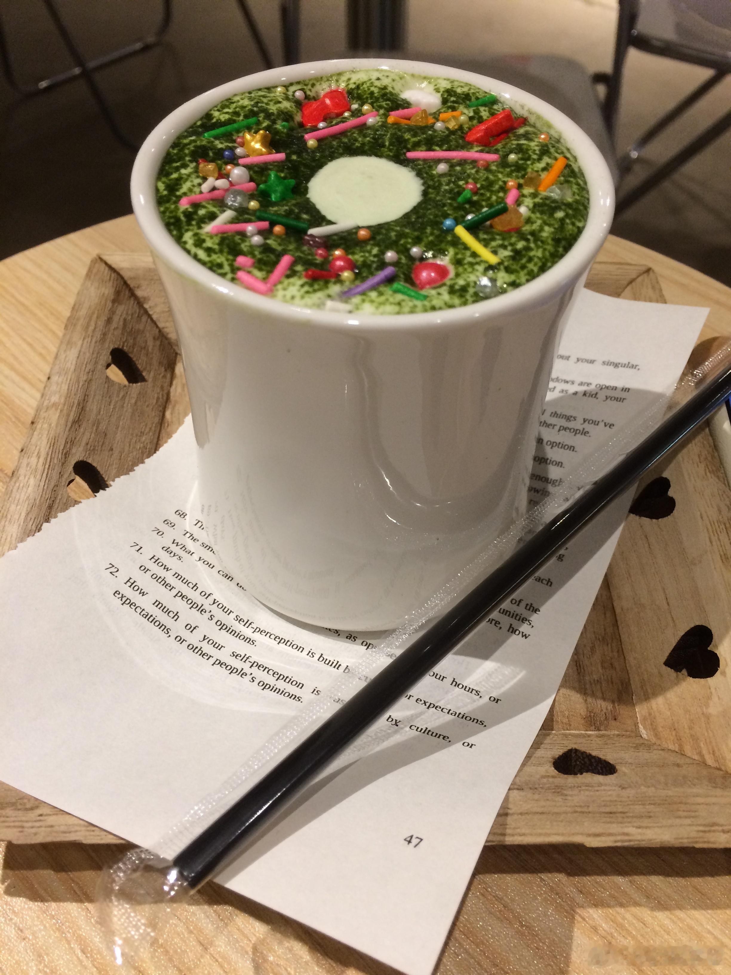 这杯叫 抹茶甜甜 当你觉得完了出不了片的时候不要担心 5s会给你惊喜的 我真觉得