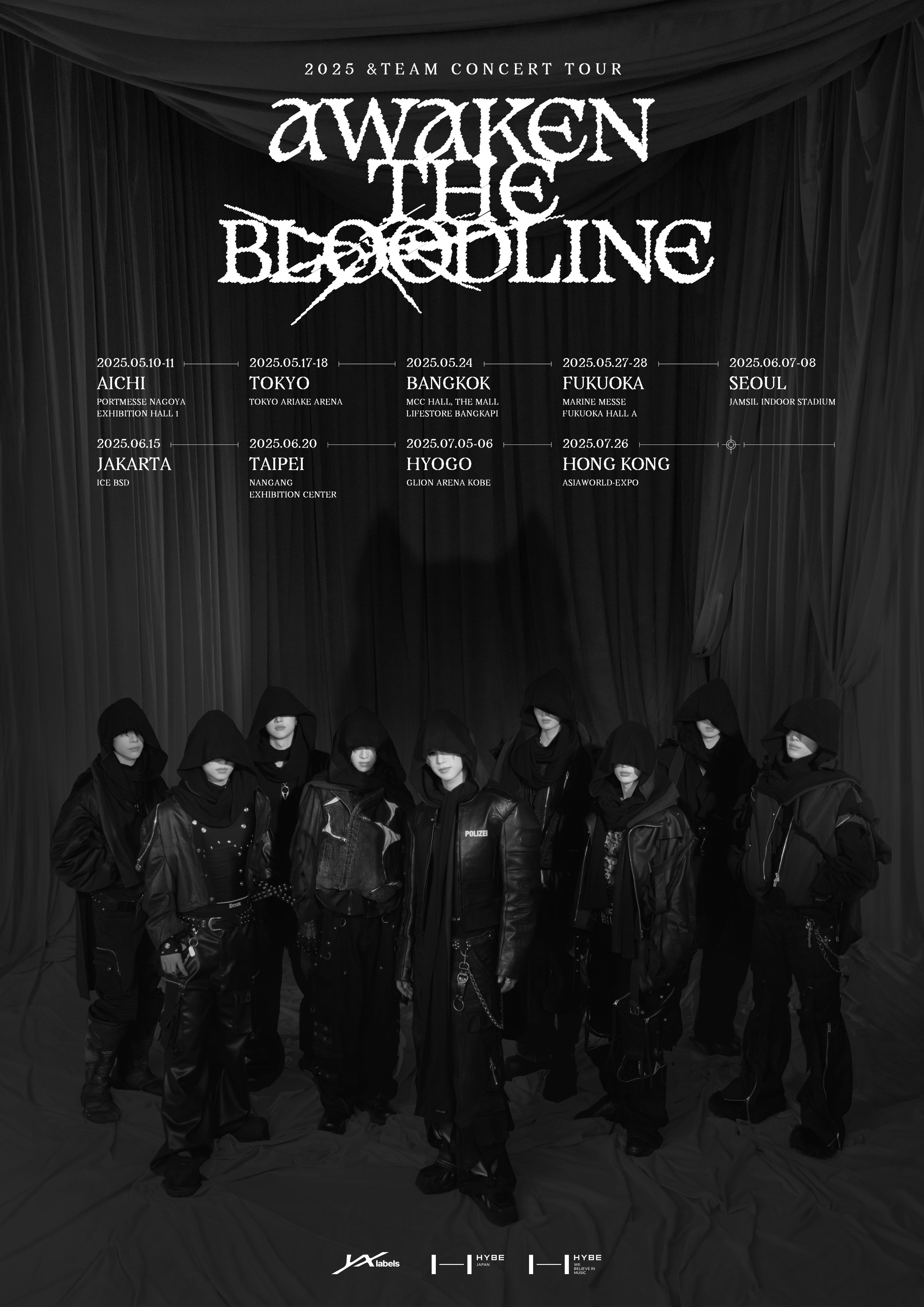 &TEAM《AWAKEN THE BLOODLINE》巡演日程表6月20日：中国