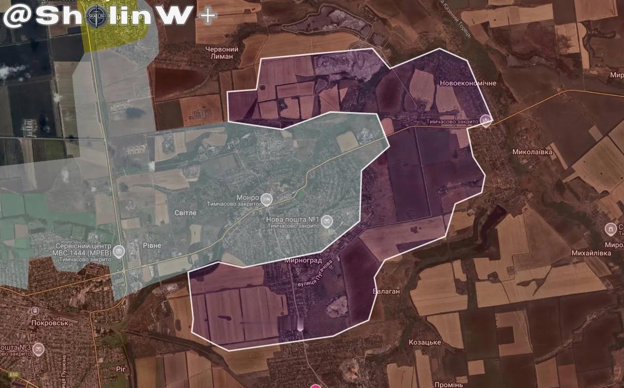 毫无疑问俄罗斯军队在季米特洛夫（米尔诺格勒取得重大进展。但乌军仍在该城北部和西北