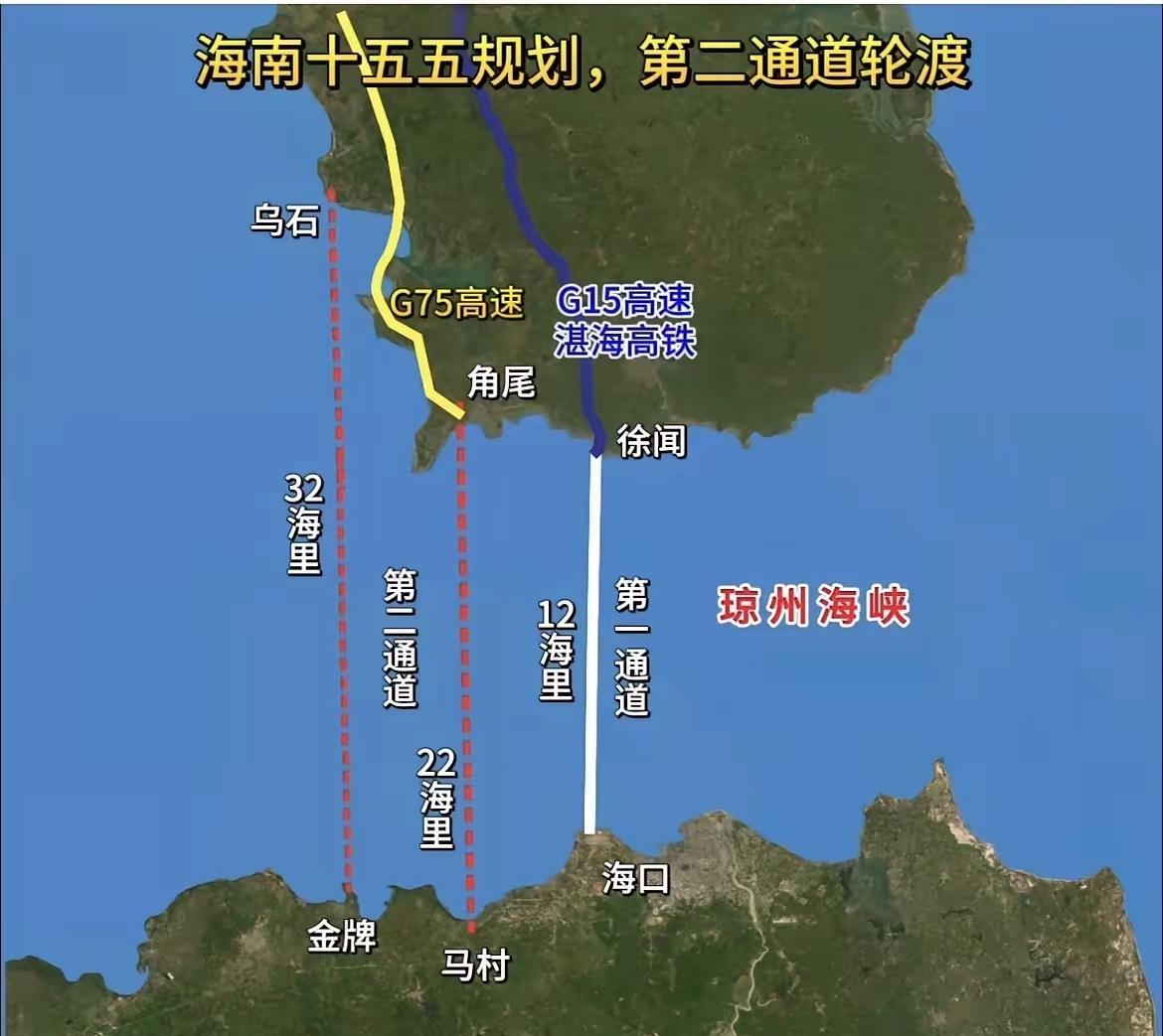 若无跨海大桥或海底隧道，即便有再多通道，也难以解决琼州海峡过海难的问题。
随着湛
