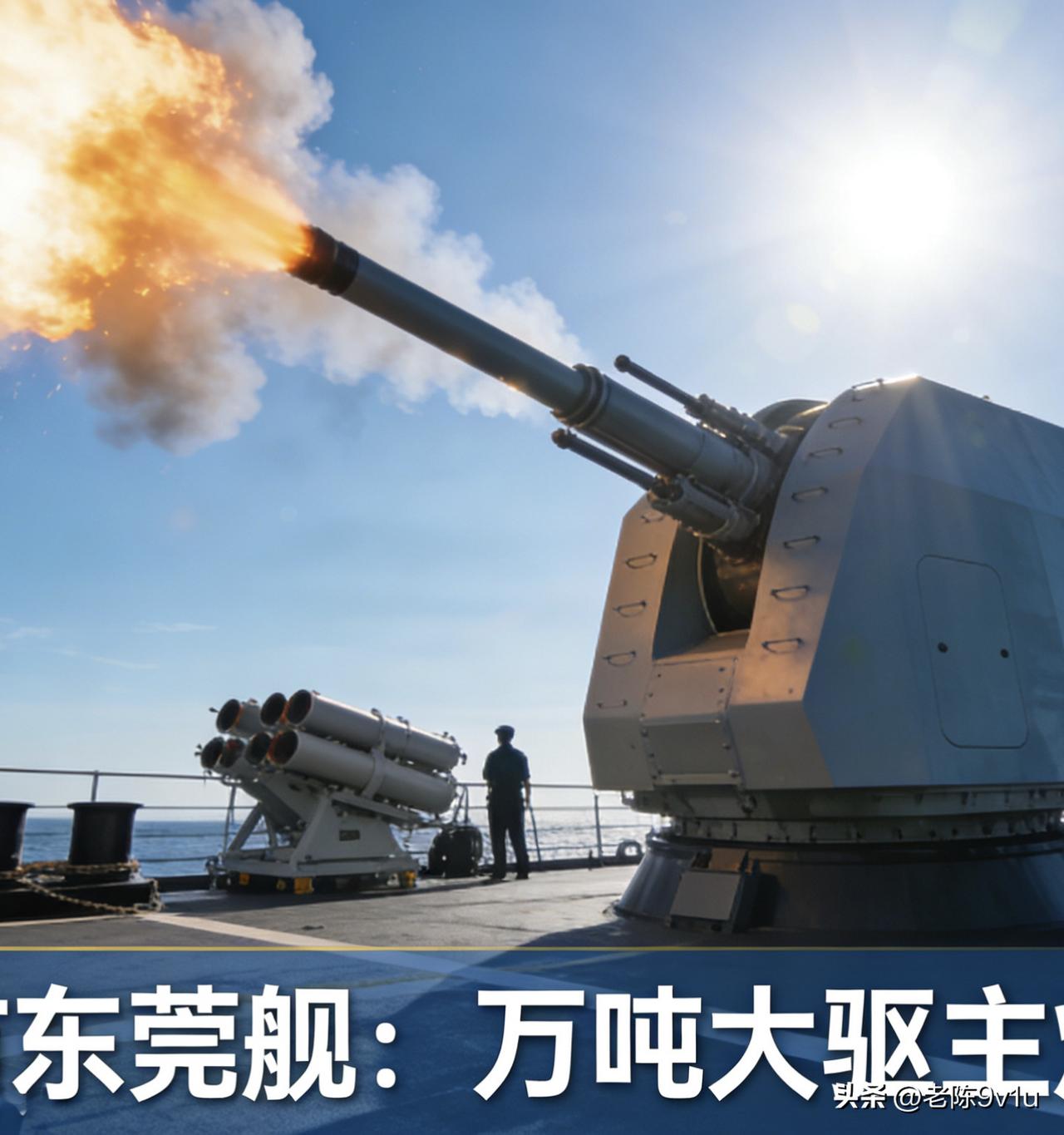 东莞舰（055型万吨大驱，舷号109）的主炮是H/PJ-45型单管130毫米舰炮