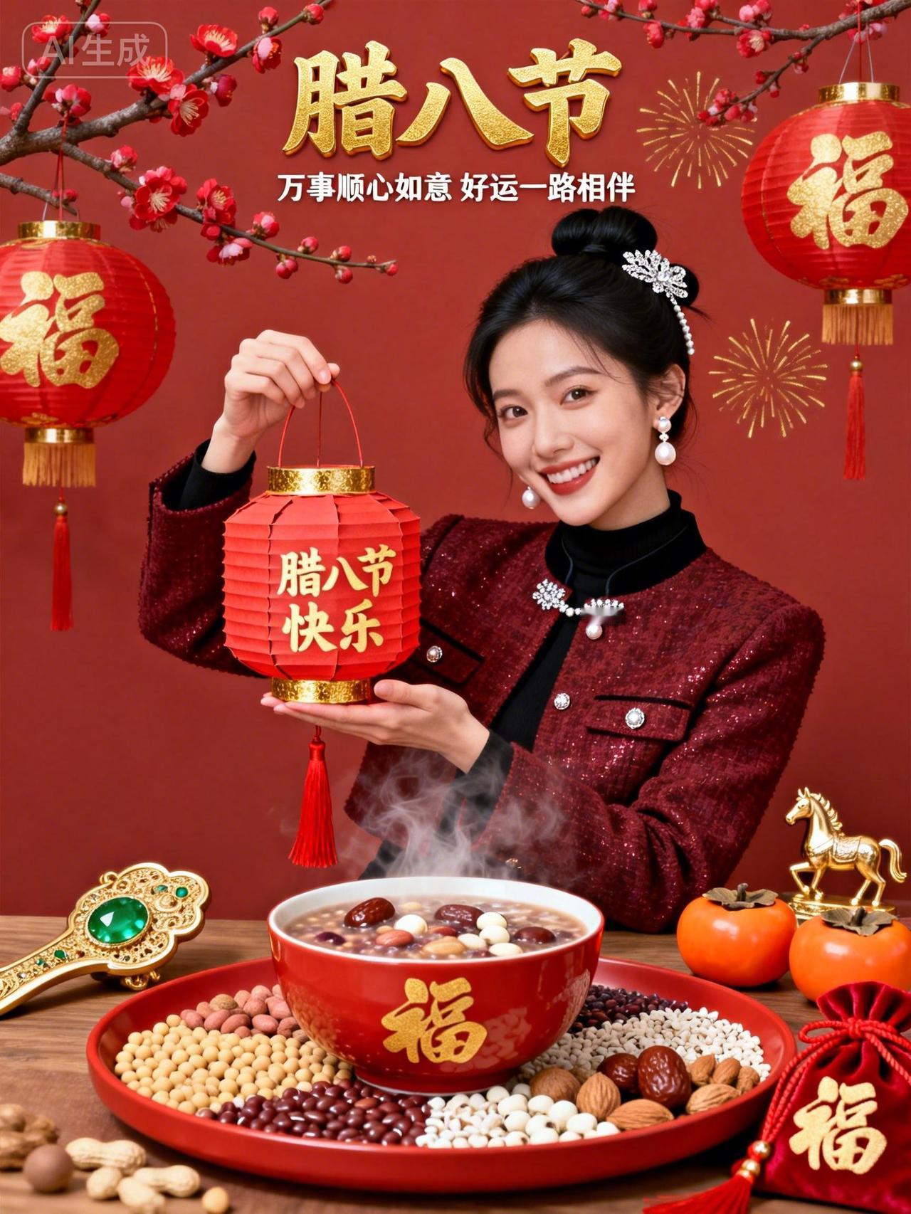 腊八节快乐！🎉💖🍲🍭🎁