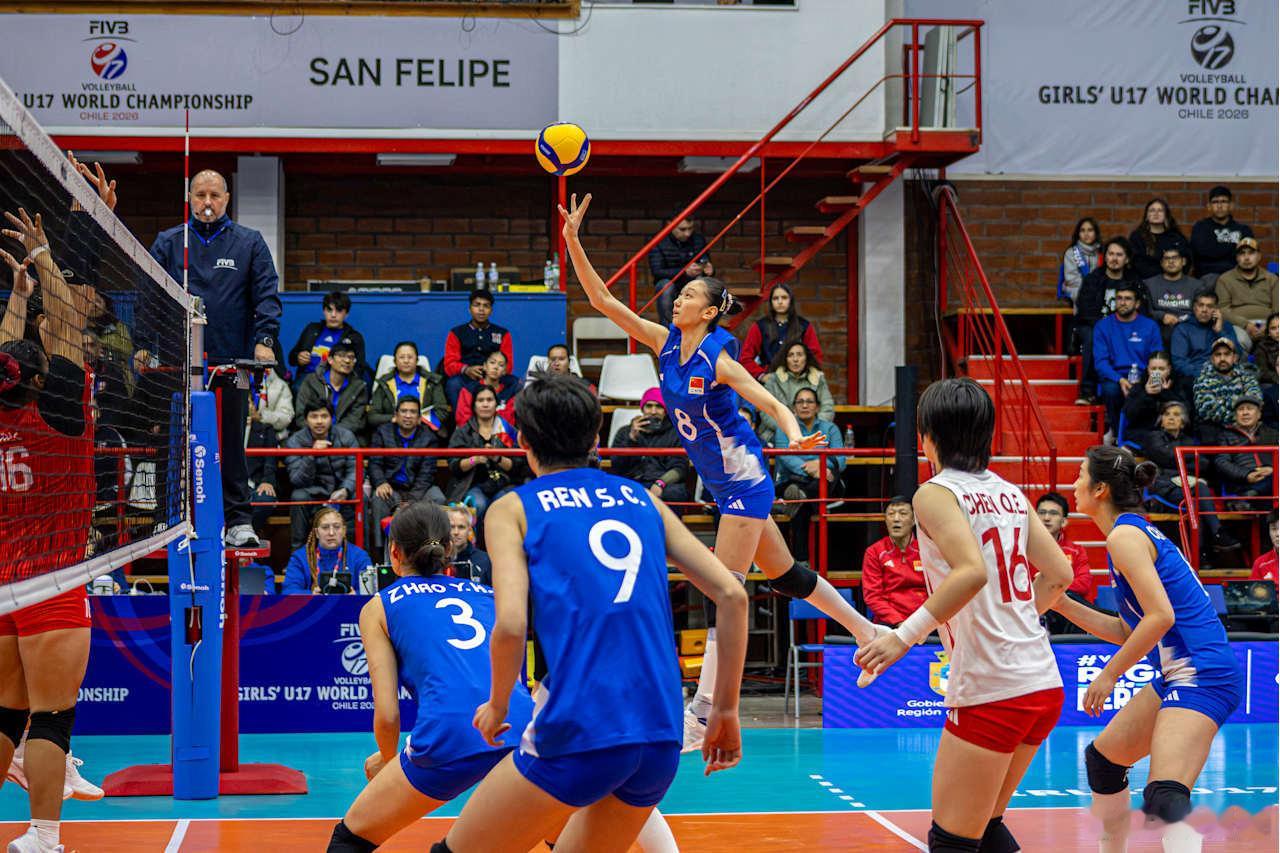 国际排坛动态中国女排2026女排U17世锦赛第二比赛日赛程，8月8日赛程安排如下