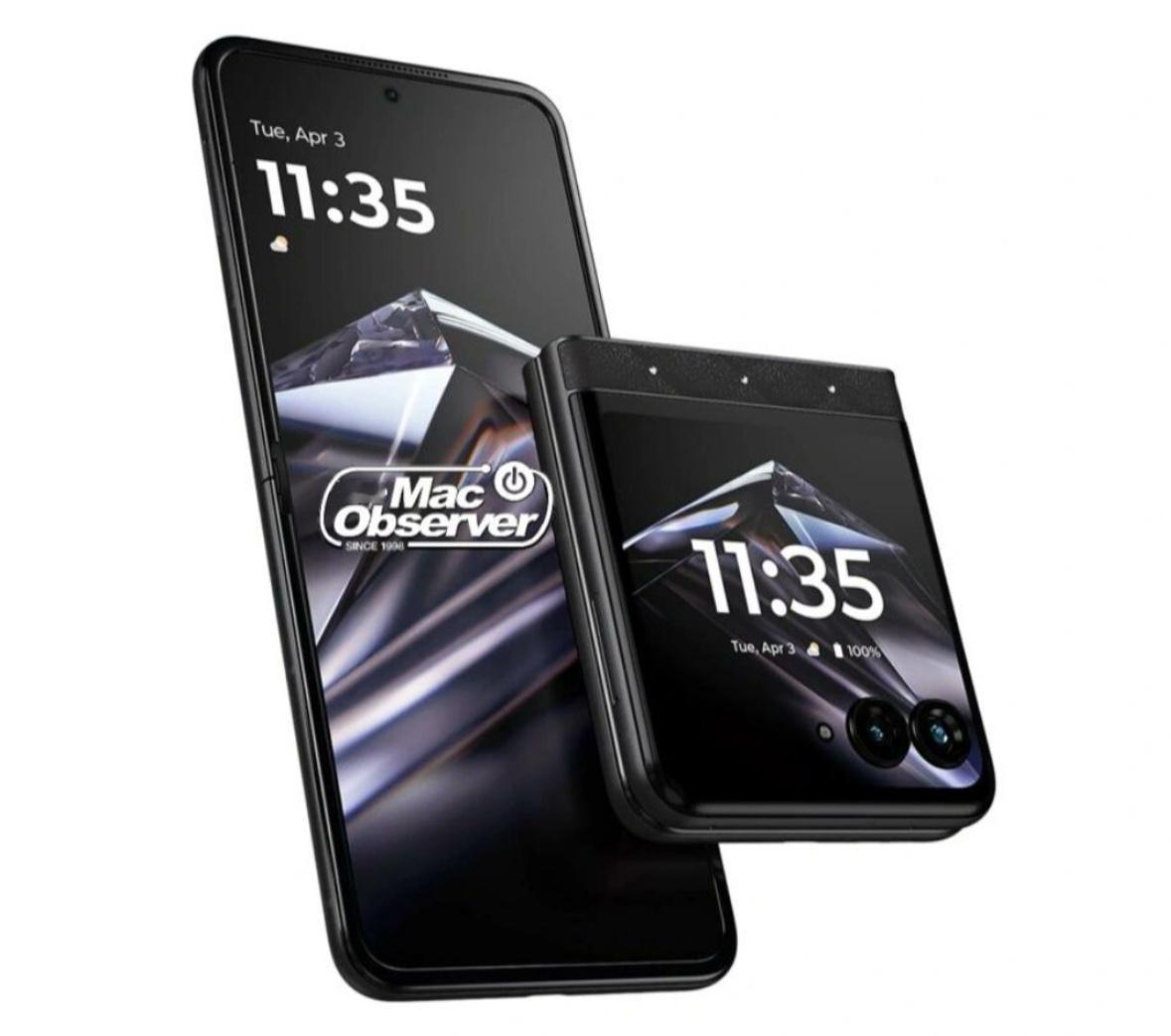 摩托罗拉新一代施华洛世奇联名小折叠来了，基于Razr70打造。和前代Razr60