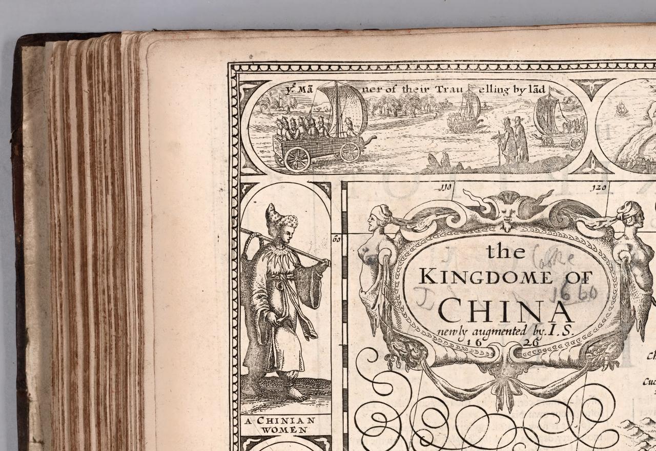 每日更新【古代舆图】约翰•斯皮德1626年绘制的《中华王国图》。