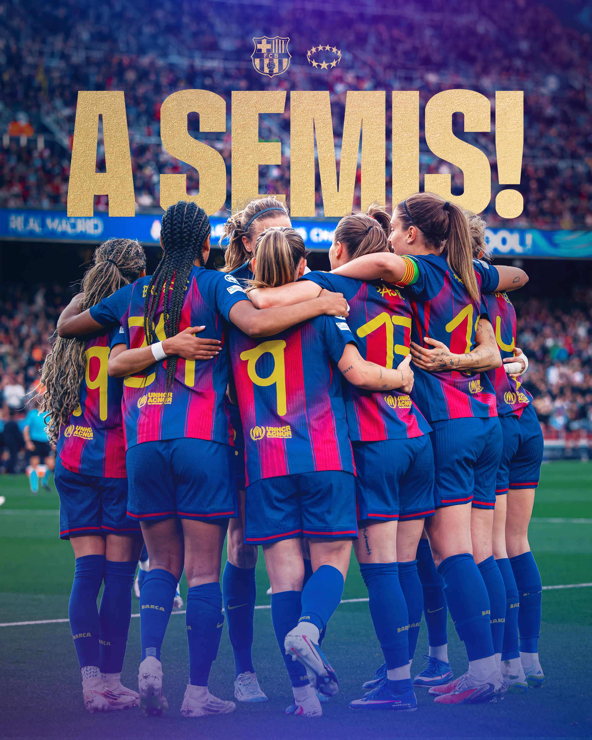 红蓝倩影国家德比 ⚽️ 女足欧冠1/4决赛次回合，巴萨坐镇Spotify诺坎普迎