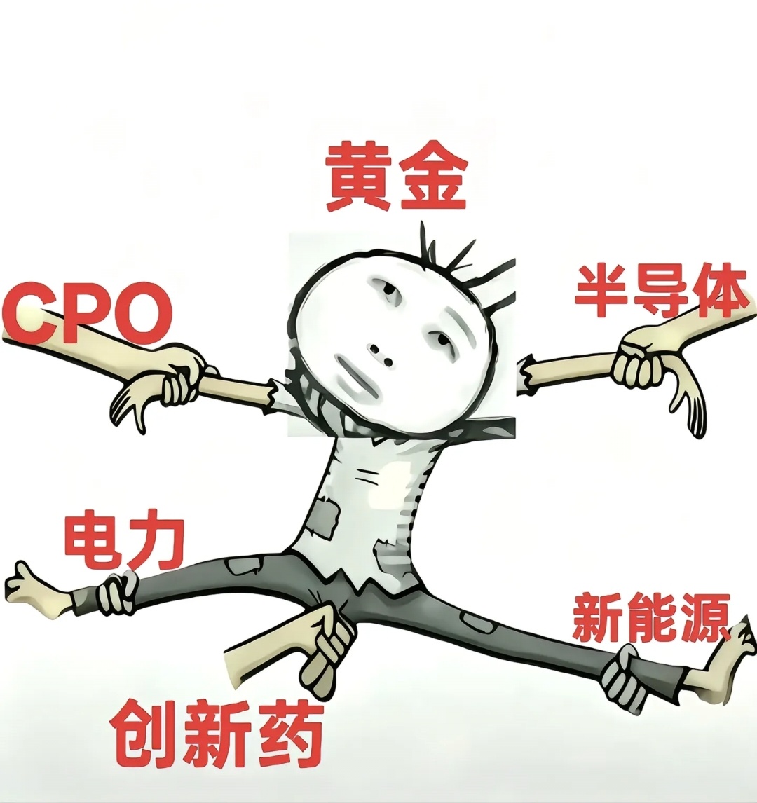 左手黄金，右手创新药，即使持仓cpo也是苦不堪言的 