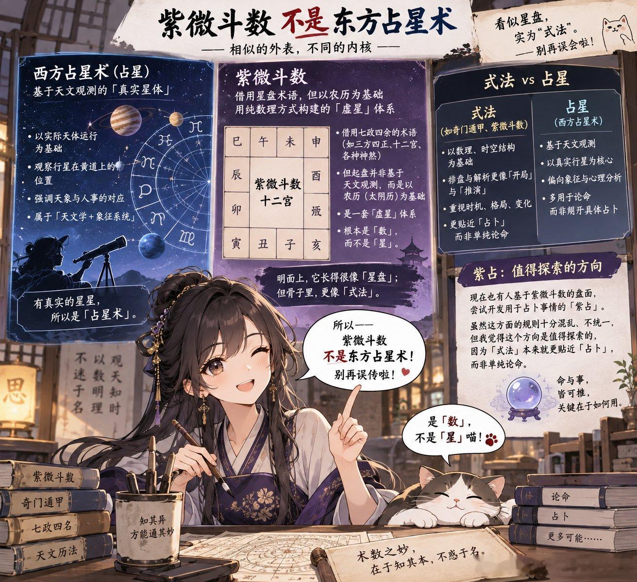 紫微斗数不是东方占星术坊间很多人称紫微斗数为「东方占星术」，其实误传。就术数结构