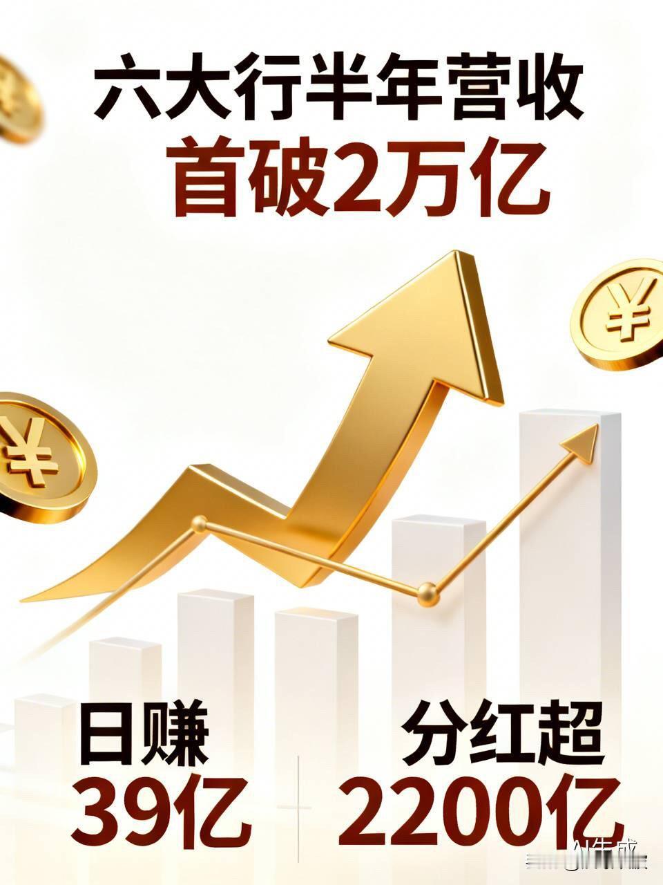 六大行半年营收首破2万亿！日赚39亿，分红超2200亿，你的存款利息会变吗？
