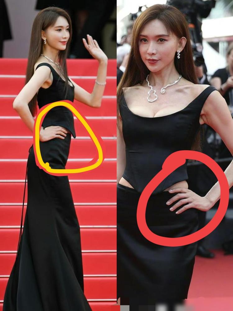 天啊！50岁还能美成这样？林志玲昨天在戛纳红毯的黑裙造型刷爆热搜，175cm的逆