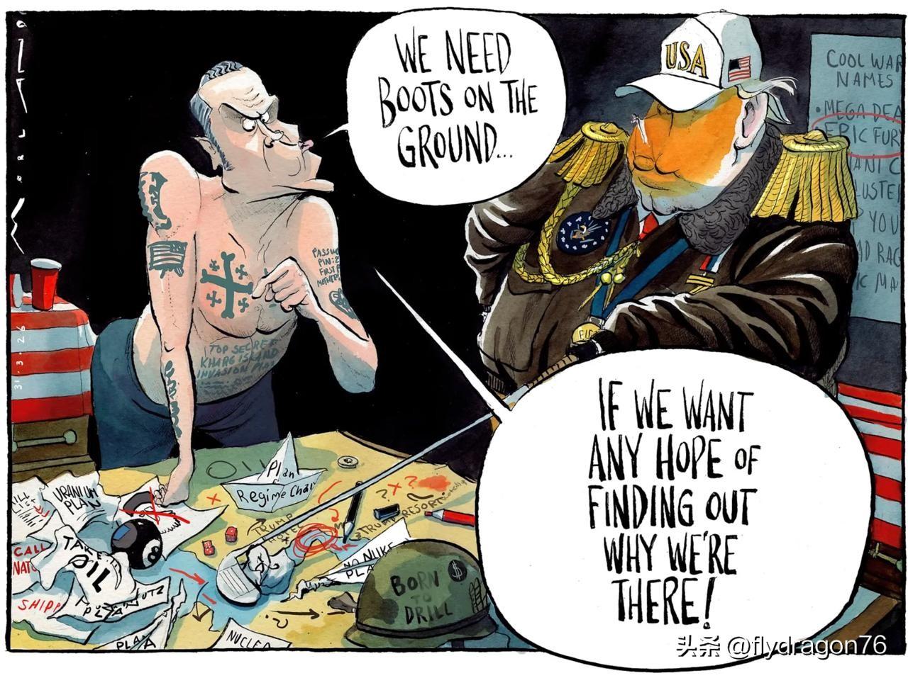 “我们需要一次地面行动……如果我们还想弄清楚我们为什么会在这里！”

《泰晤士报