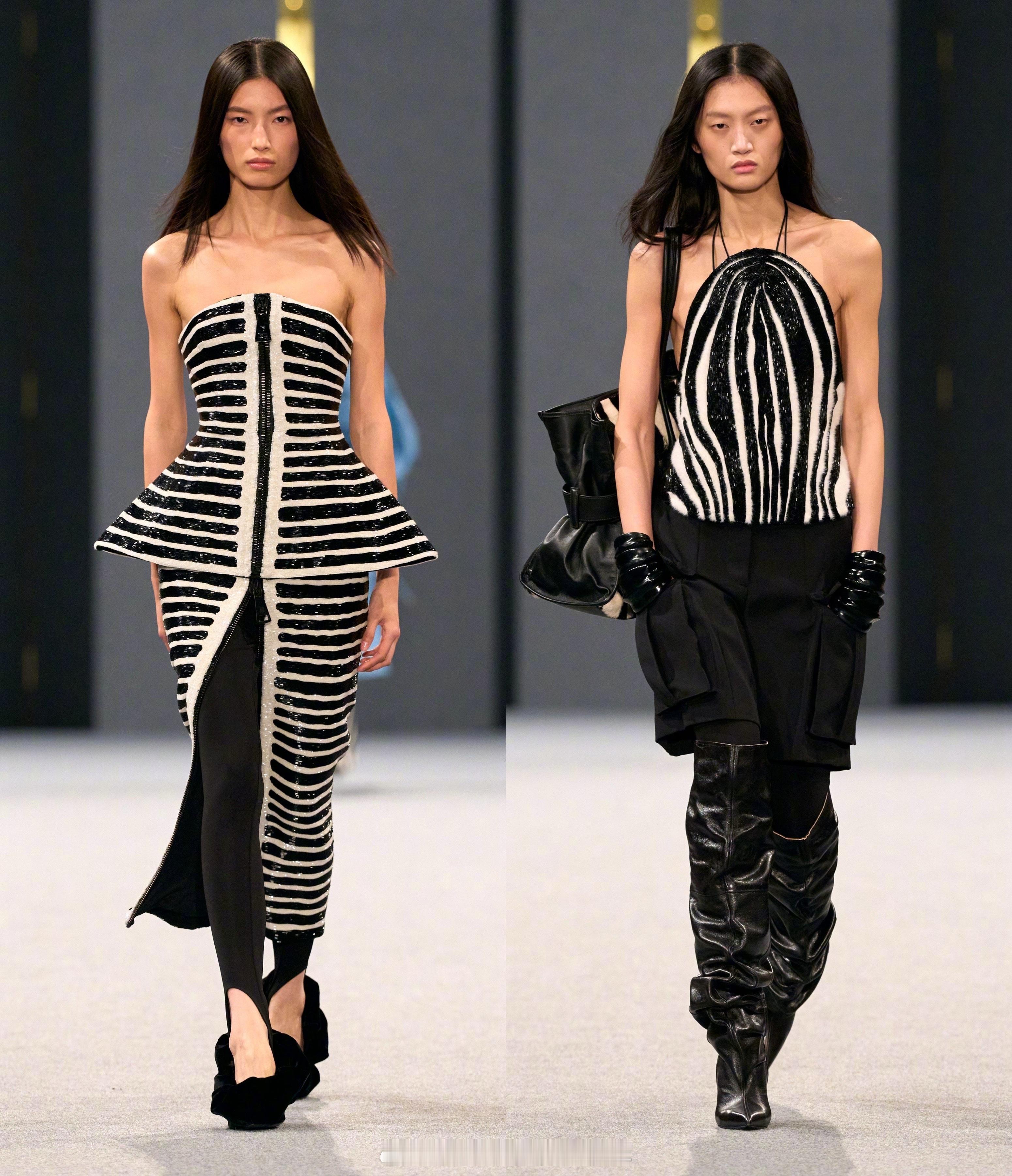 BALMAIN F/W 2025｜动物凶猛动物纹路与鳄鱼压纹，与复古廓形交相辉映