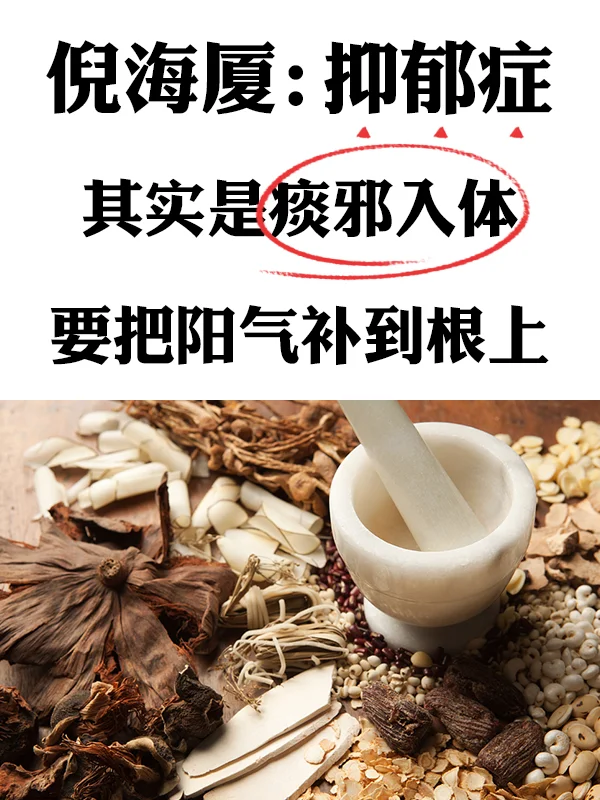 倪海厦：抑郁症是痰邪入体要把阳气补到根上