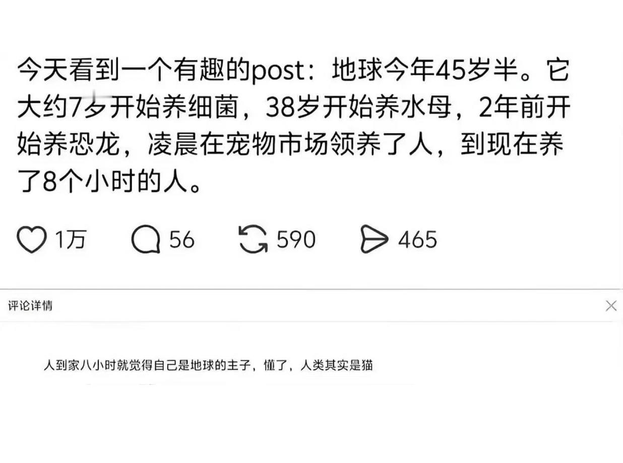 “地球本来也计划着把日子越过越好：先养花花草草，再养鱼，后来养了仓鼠，结果不知道