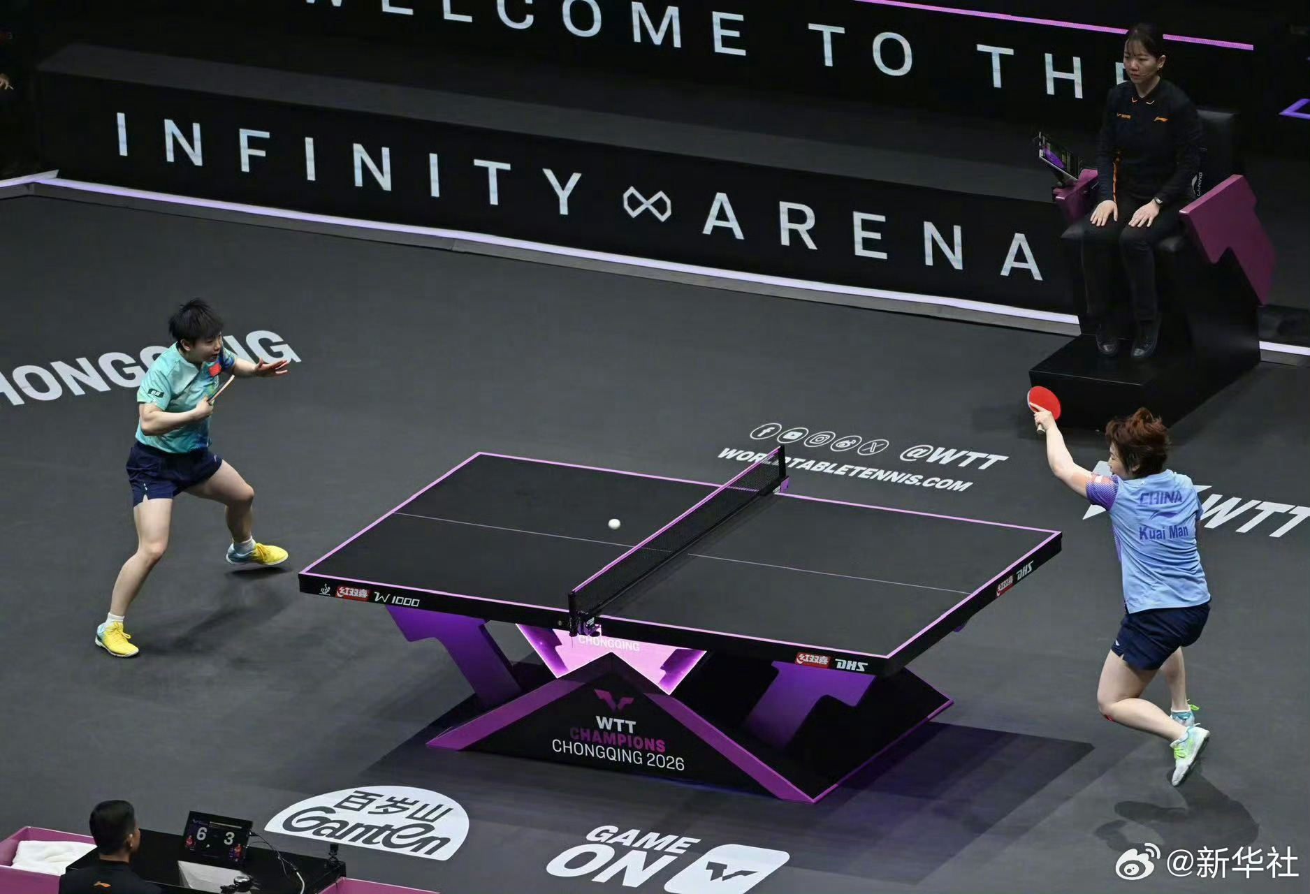 孙颖莎止步八强孙颖莎2比4蒯曼2026年WTT重庆冠军赛女单1/4决赛中，2-4