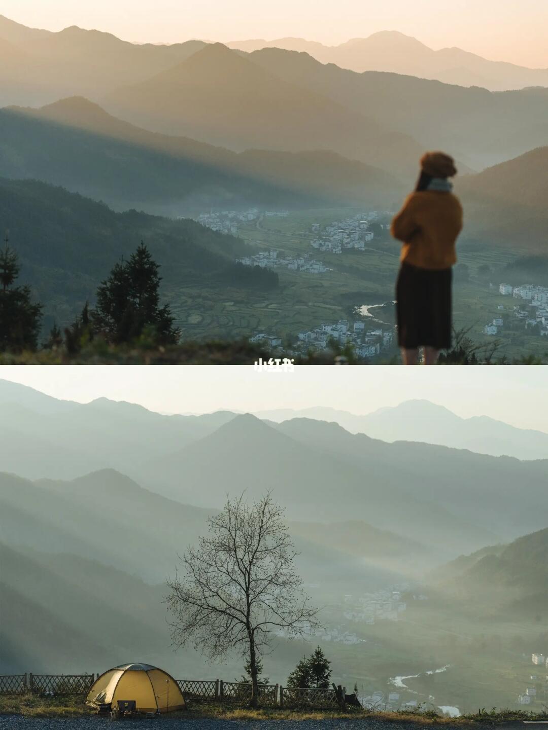 江岭露营⛺这幅千里江山画卷值得奔赴