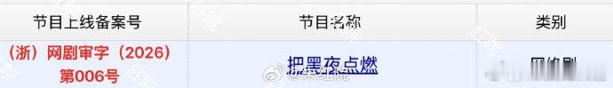 把黑夜点燃过审下证把黑夜点燃过审了 把黑夜点燃过审下证，超想看这部剧