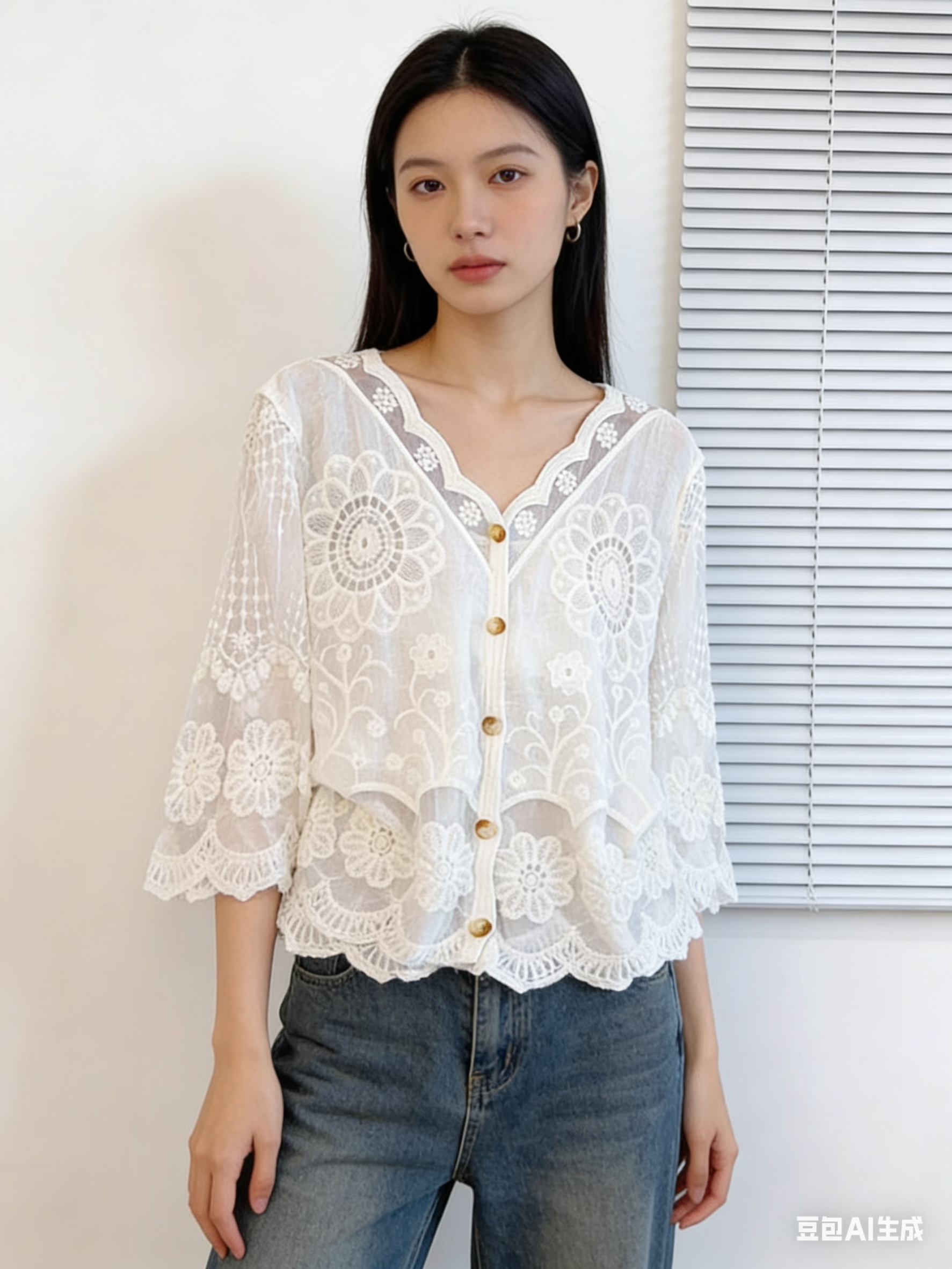 怪不得现在店家那么多ai模特图，我随便找了一张挂拍的衣服图，让ai生成一张模特上