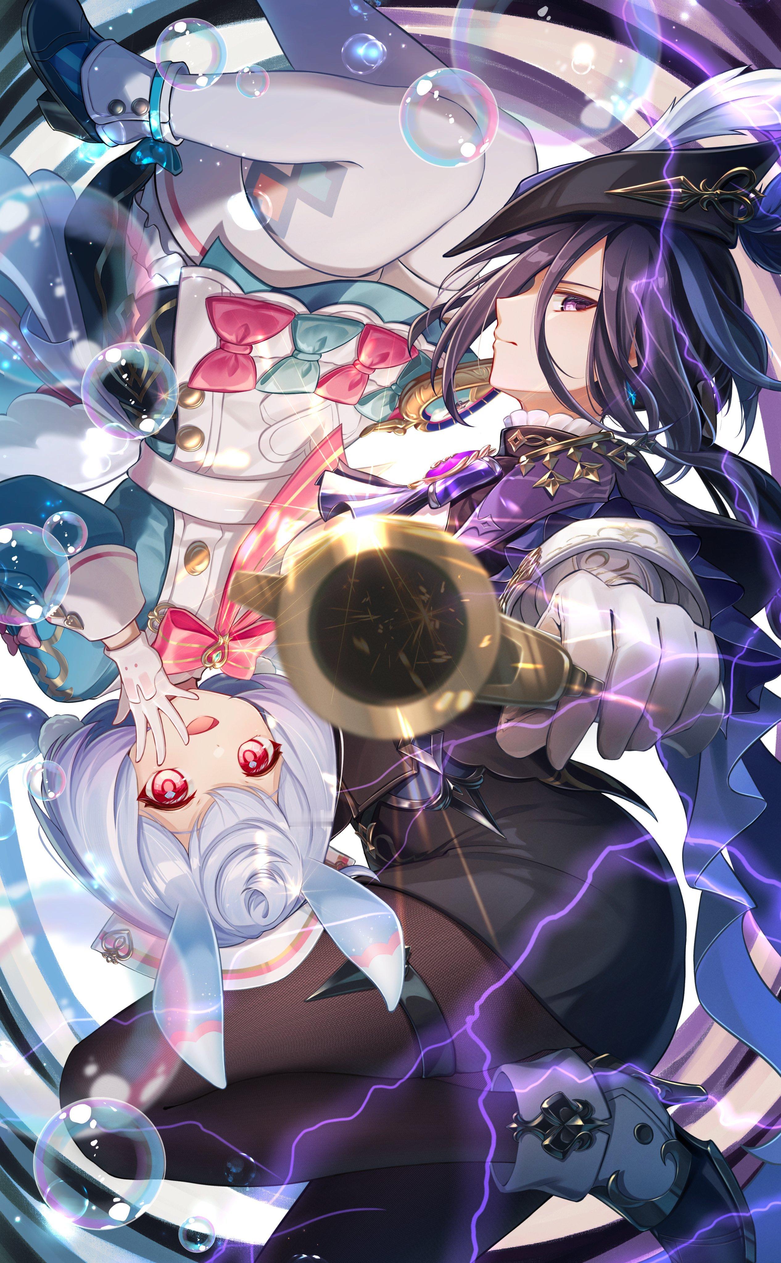 枫丹最喜欢的两位角色qwqcr:画师 yuno_kaihara#原神##原神4.