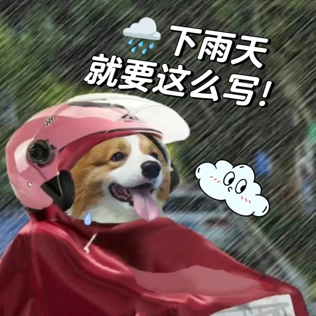 下雨了，这么发能把人笑死▪是谁的无情 撼动了天地 影响我上下班▪不出去跳个泥坑 