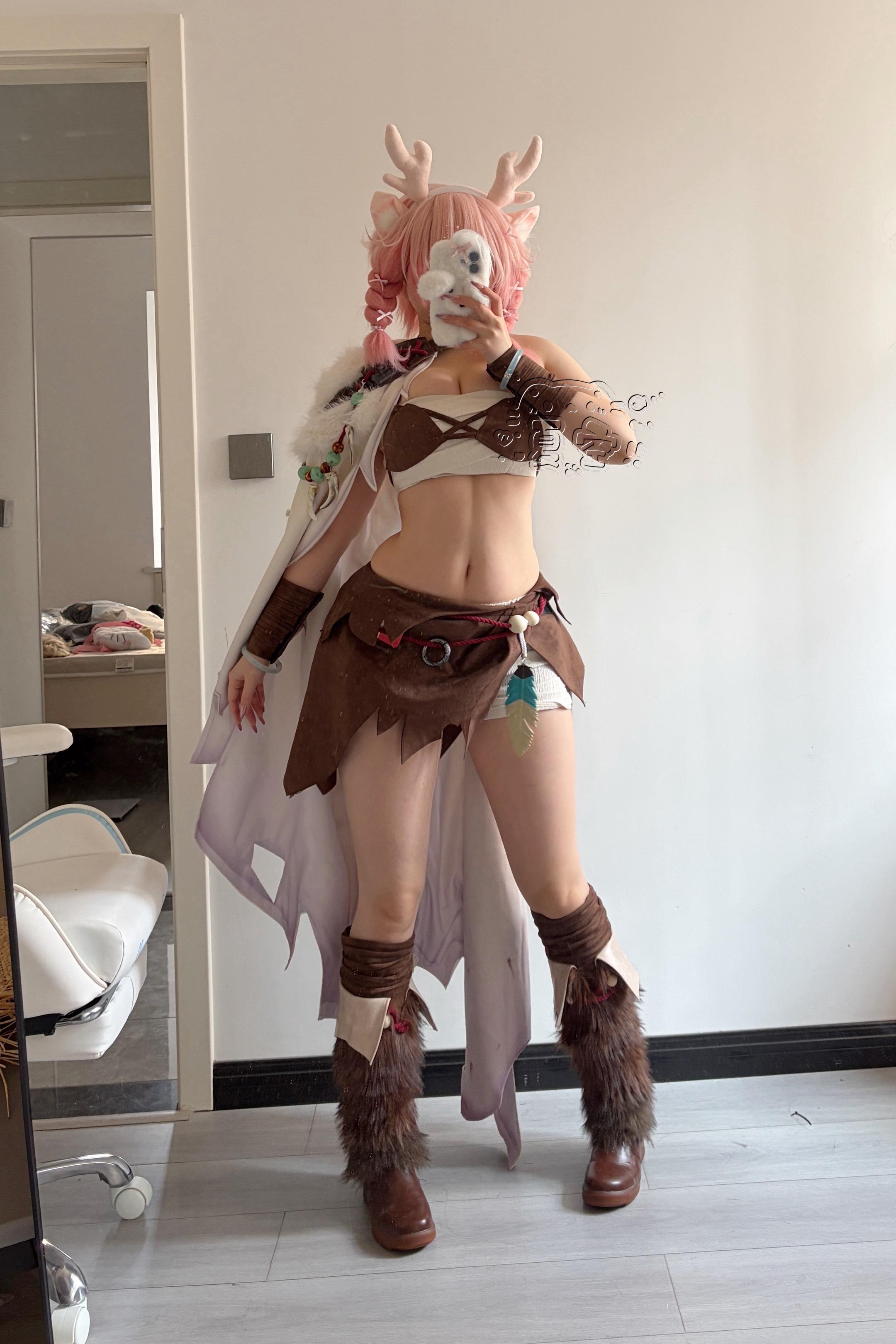 这是谁的小鹿，真厉害。