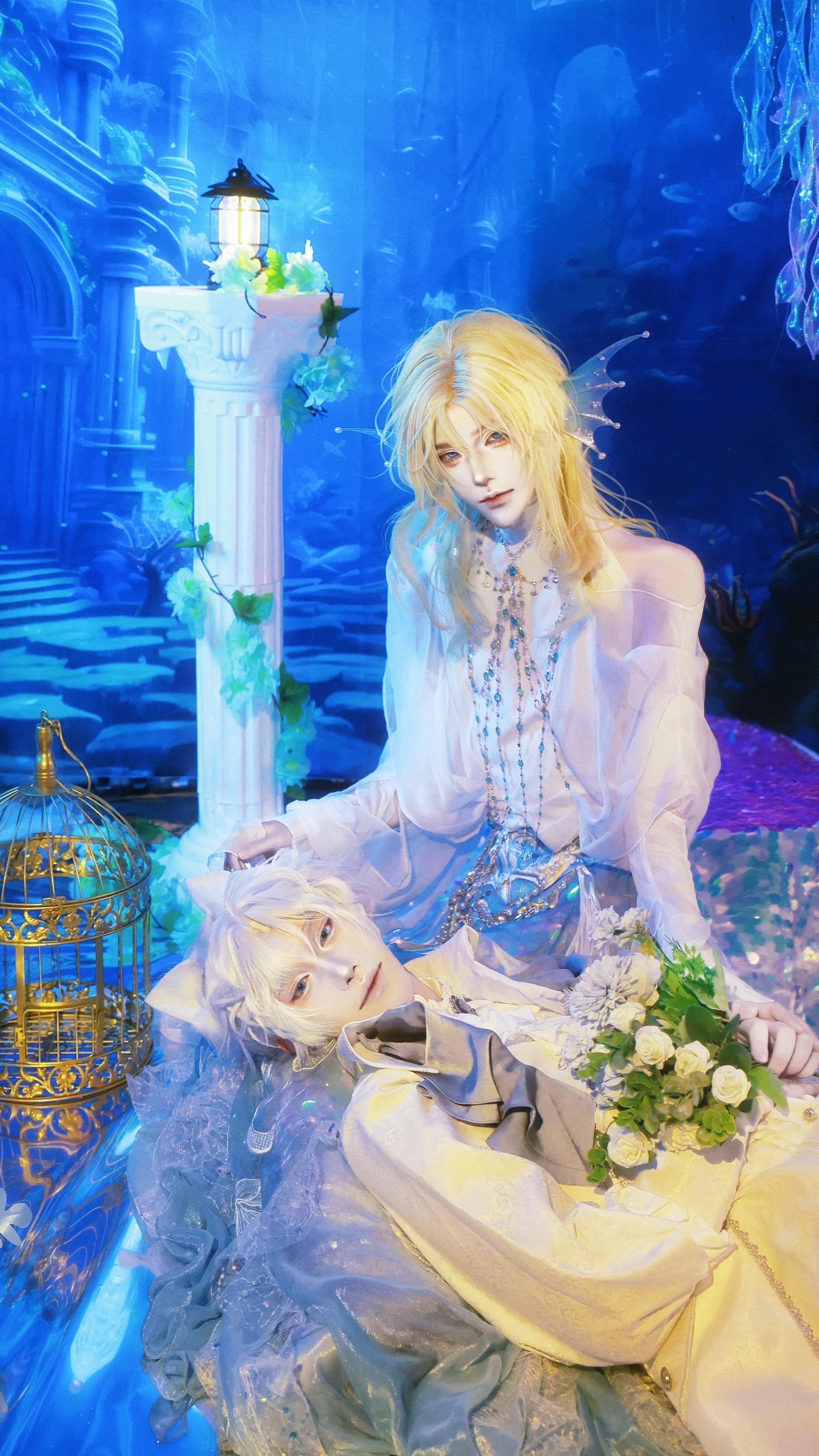 人鱼陷落cos.生日快乐小猫咪（白楚年 ）兰波cos