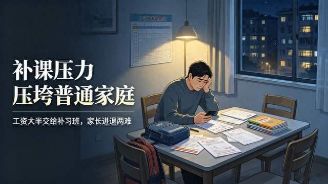 补课压力压垮普通家庭：工资大半交给补习班，家长进退两难