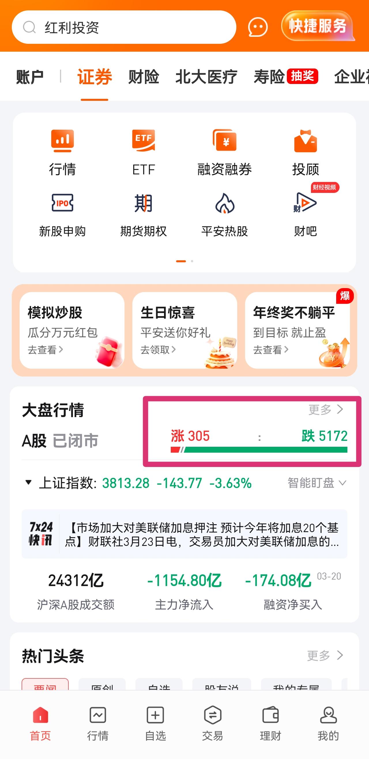 跌出新天际，5172家跌，何时止？

今天大A又跌出新低，沪指一度跌破3800点