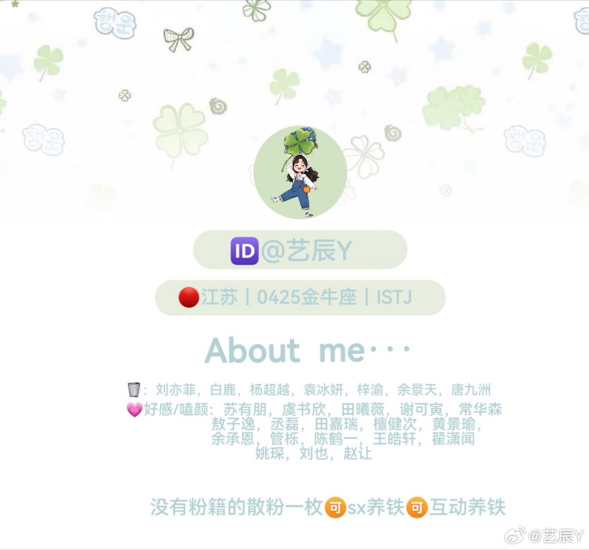 关于我的属性图↓ 