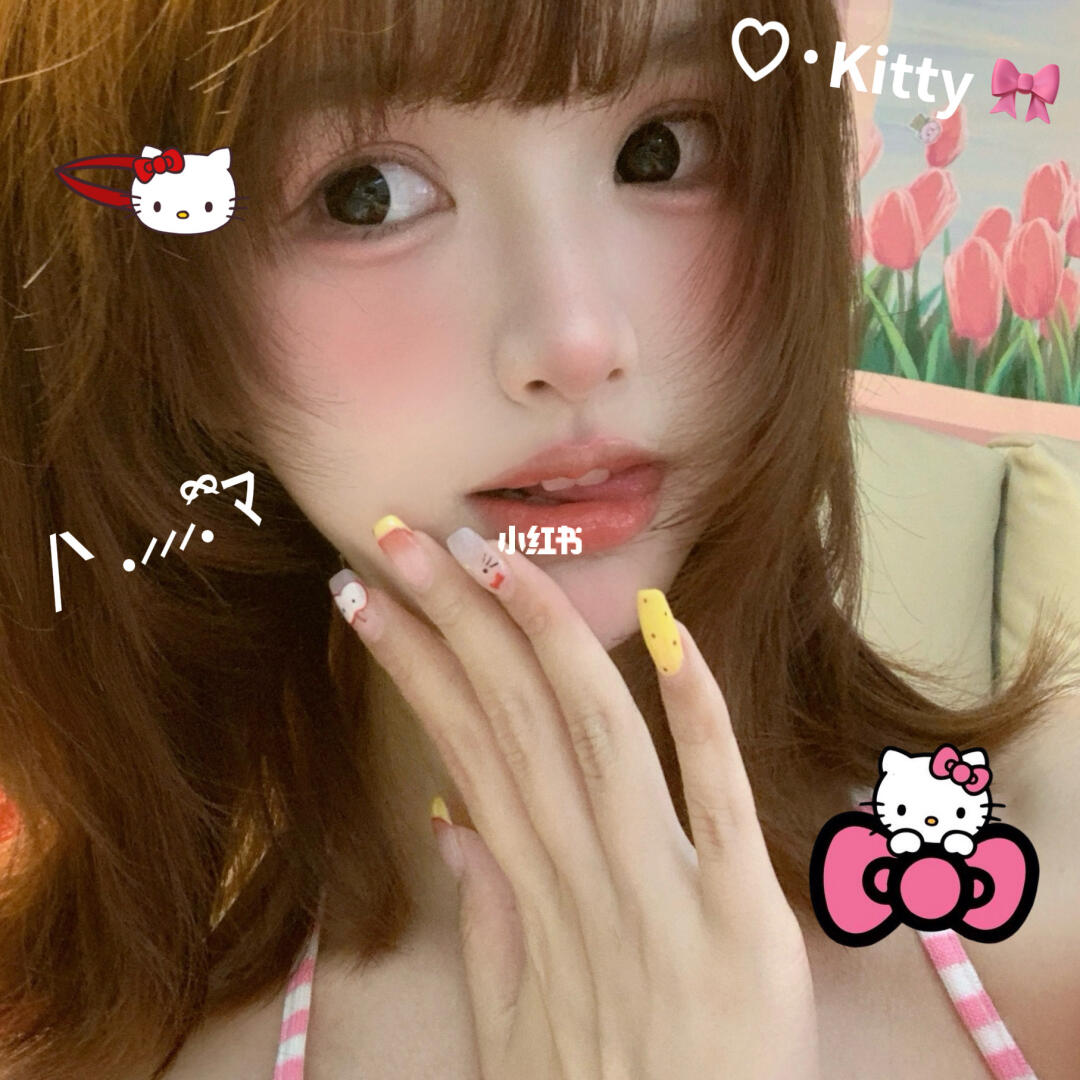 谁/ᐠ .⸝⸝⸝. ྀིﾏ 能拒绝可可爱爱的kitty美甲