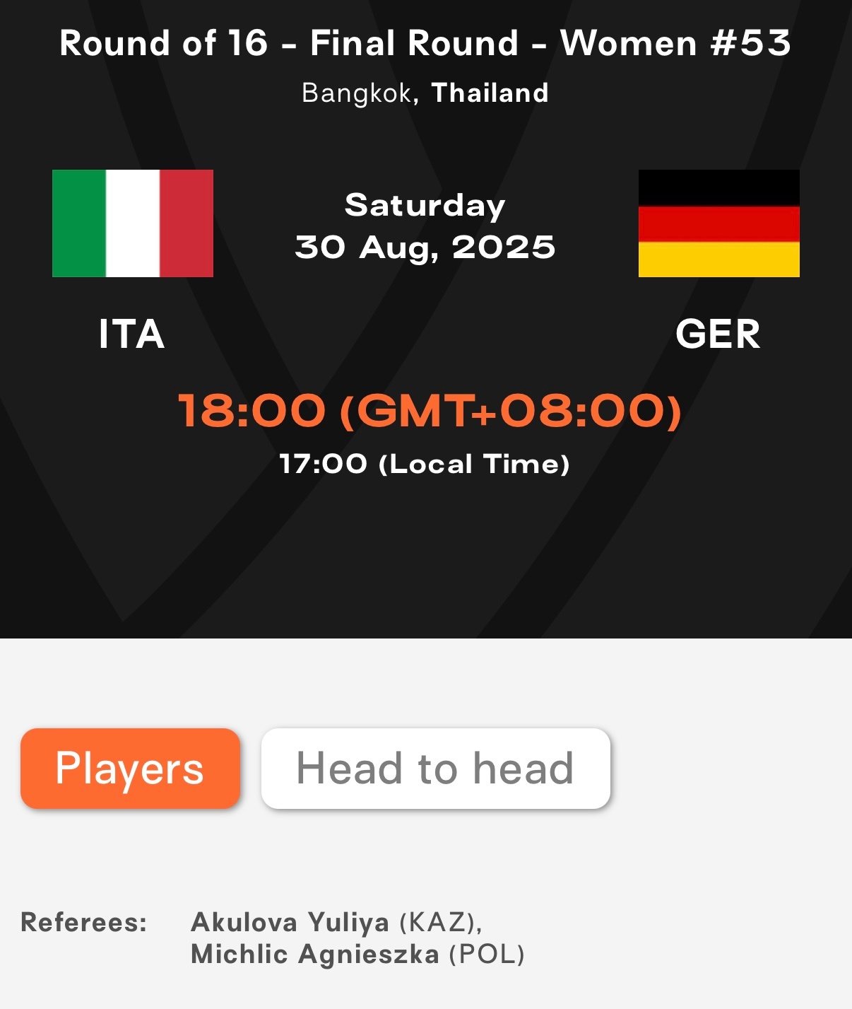 2025女排世锦赛 女排世锦赛八分之一决赛今日赛程：18.00  意大利🇮🇹