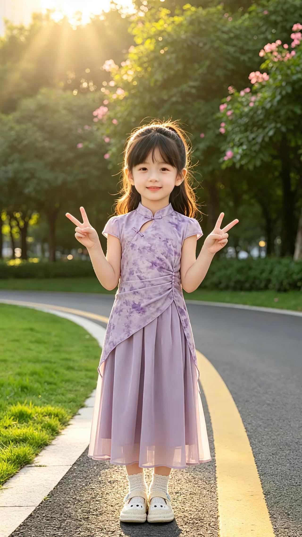 女童旗袍 国风童装 春日穿搭