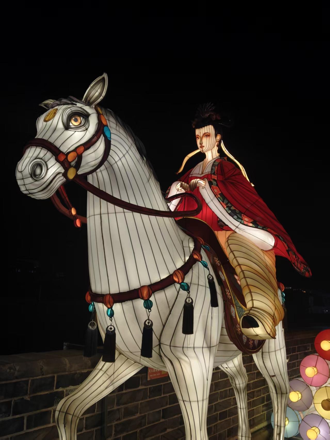 文成公主  弼马温  喜鹊登梅  飞马花灯组合，㊗️大家新年快乐[福][福][福