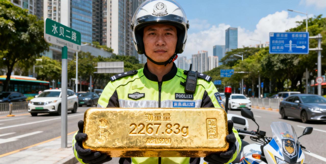 深圳市民捡到2267.83克巨型金条，价值近190万！多方联动快速寻回失主
 