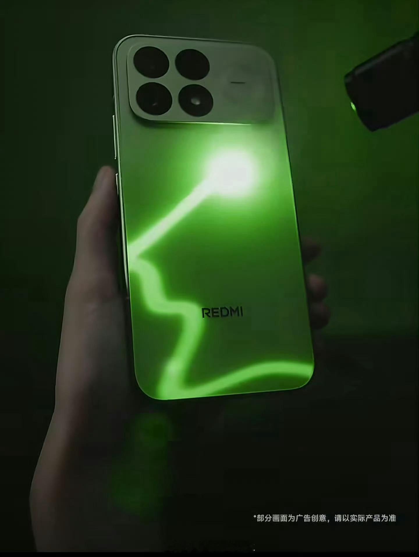 REDMIK100Pro流萤追光 REDMI把手机后盖玩成可DIY的光绘板了。在