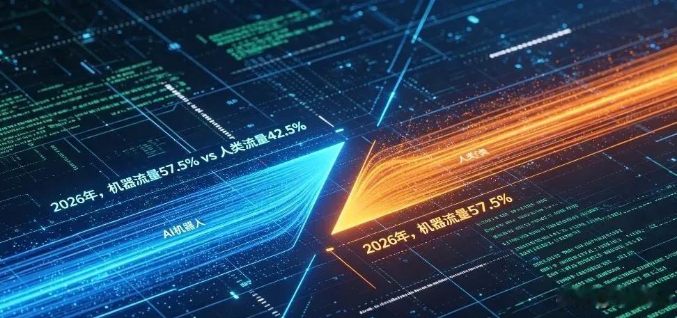 AI和各类机器网络请求量正式超过人类了

2026年6月机器网页请求量首次超过人