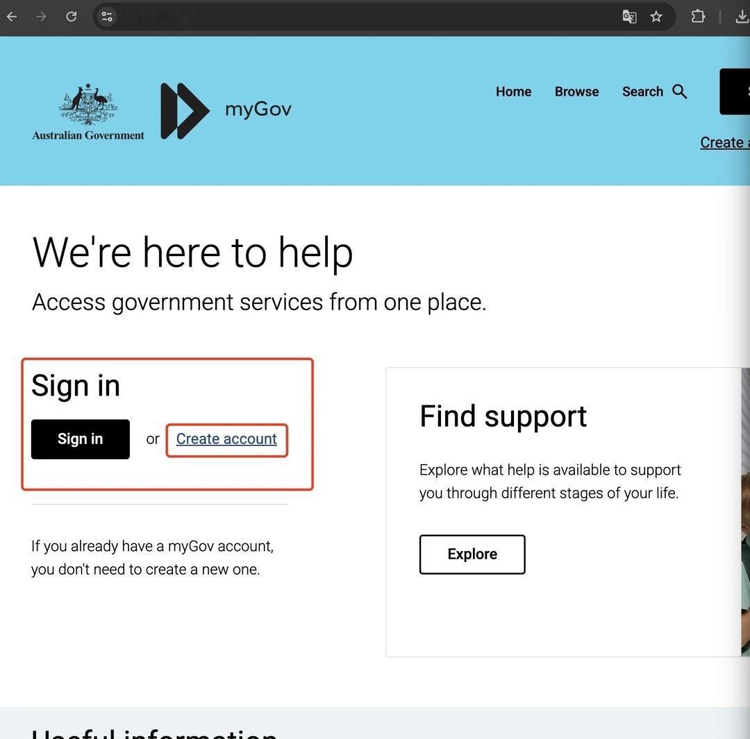 澳洲第一次报税｜MyGov链接ATO实操分享
[一] 登录MyGov官网（首次报