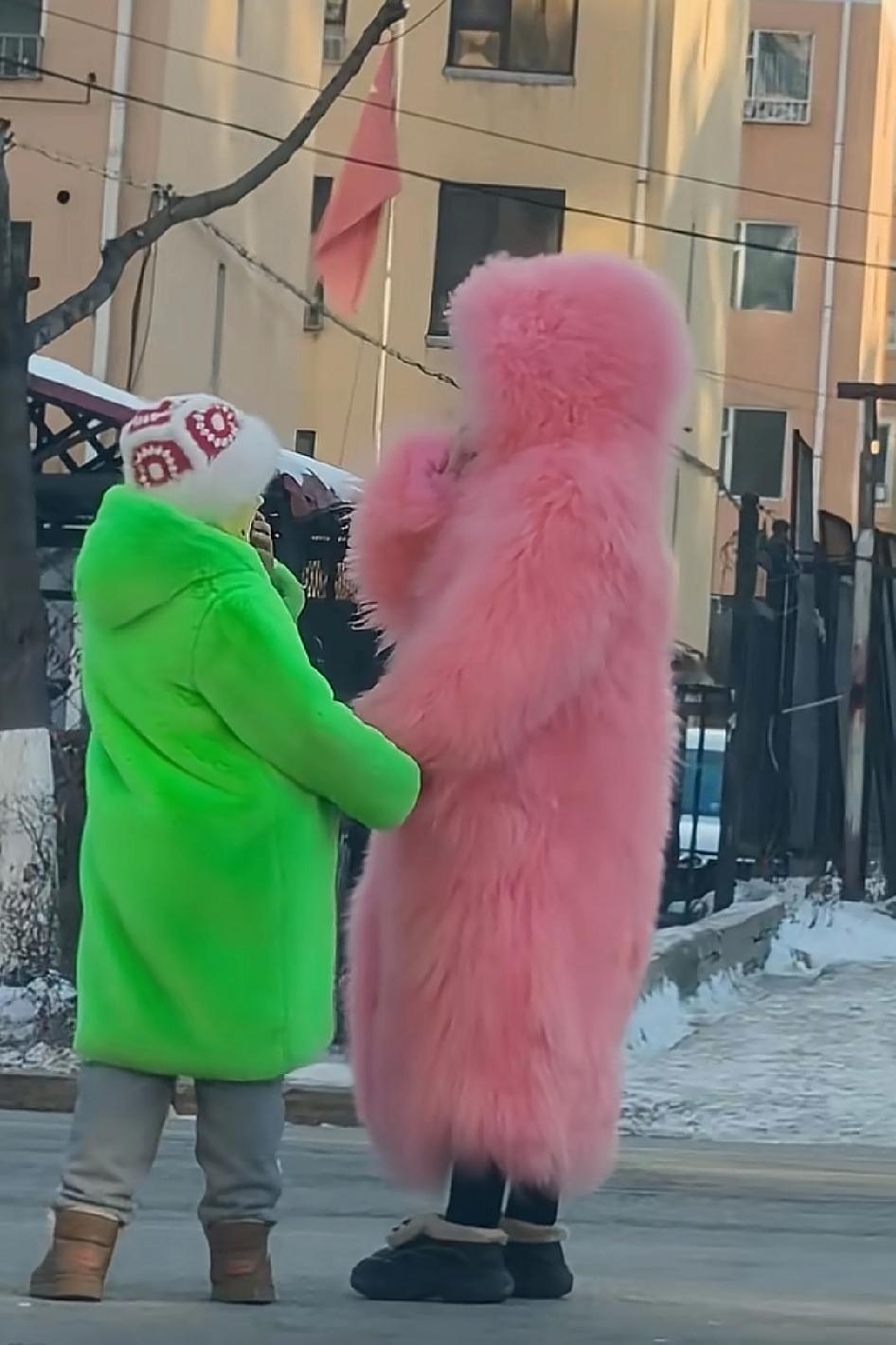 这才是冬天该有的样子，这个粉色我也看中了有没有人劝我一下子哈哈哈哈哈
春天里那个