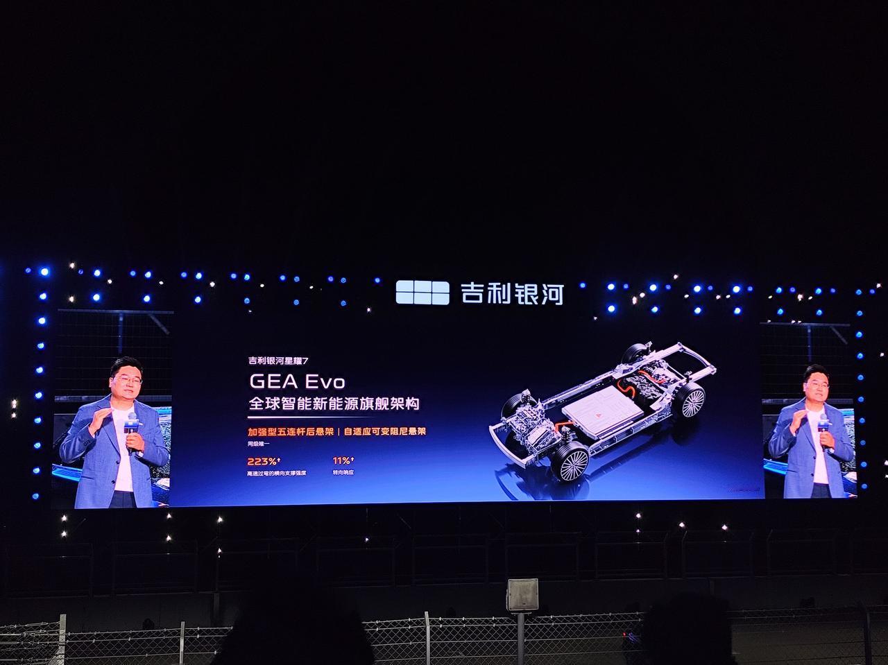 车盟快讯：在今晚，吉利银河星耀7全民“验牌”发布会在成都天府国际赛道正式开启！全