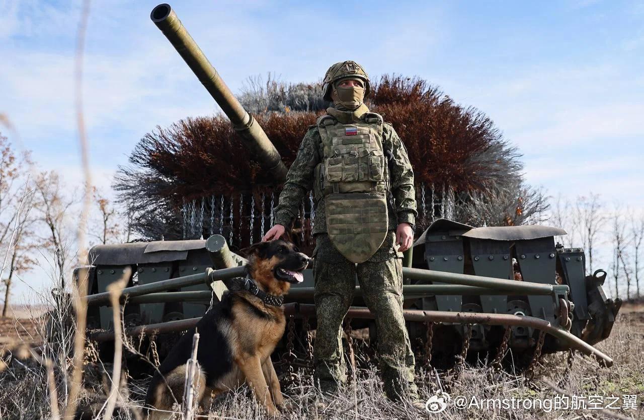 已经开始生锈的俄军豪猪龟坦