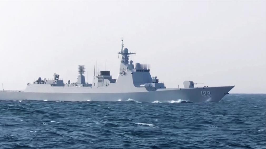 【我“淮南舰”一大早就对着台军广播】台防务部门24日表示，截至当天早上6时前24