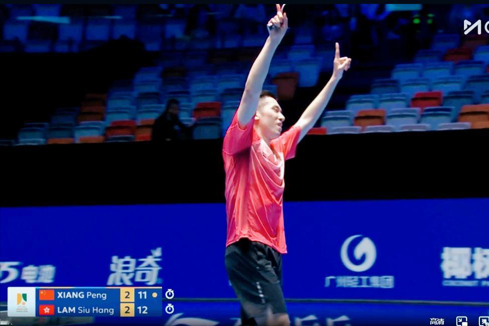 向鹏2:3爆冷输给了林兆恒。
这场球打的非常精彩，

决胜局向鹏11:13输了。