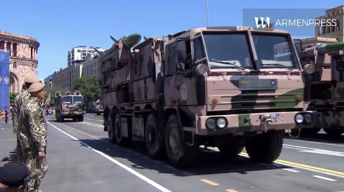 5月29日，据社交媒体报道，亚美尼亚防空系统，来自二个国家，伊朗AD一08“马吉