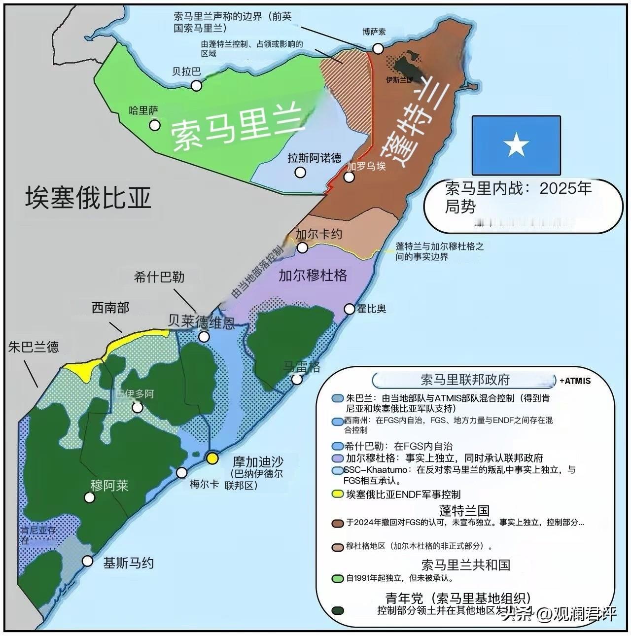 关于索马里，还是有话说：
1、要说维护正统反忤逆吧，好像不是，因为并没有反对革了